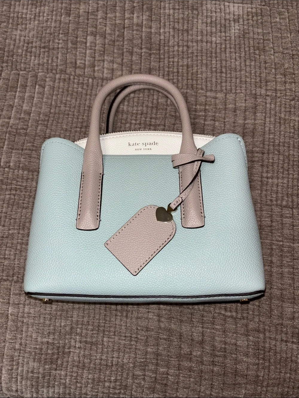 kate spade Light Blue & Blush Mini Satchel